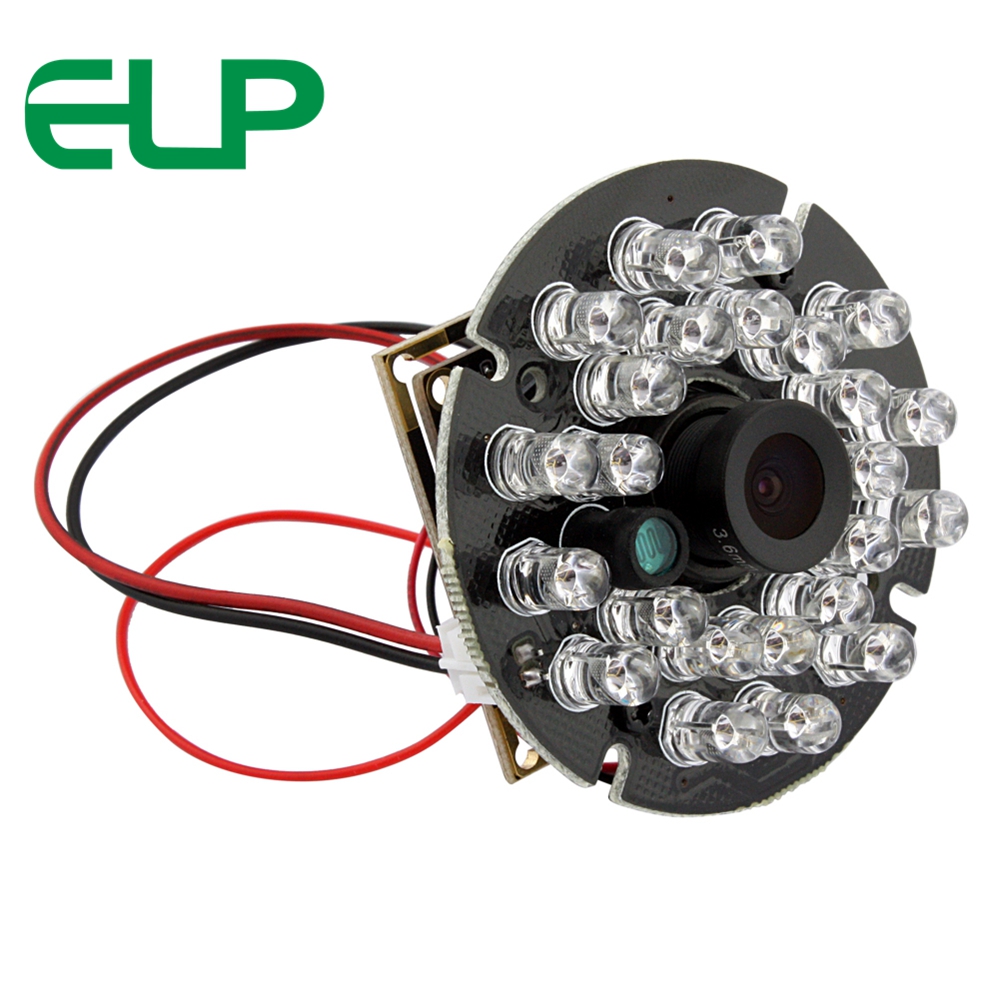 ELP Night Vision USB Camera With 24pcs IR LED,2.0 megapixel 1080P 30fps